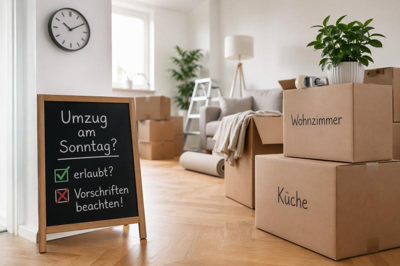 Umzug Sonntag erlaub?